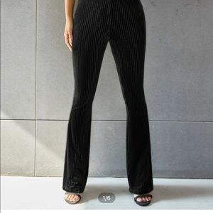 Velvet Flare Pants